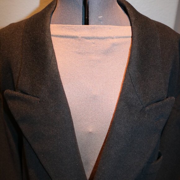 Ron Chereskin Cashmere Blend Italy Size 46 Gray Long Coat Men Formal - Picture 4 of 15